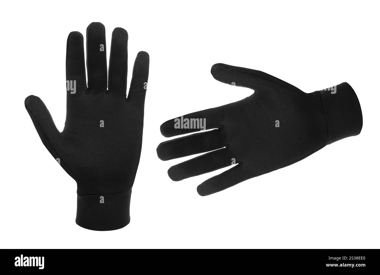 Winterhandschuhe isoliert auf weißem Hintergrund. Winterhandschuhe isoliert Stockfoto