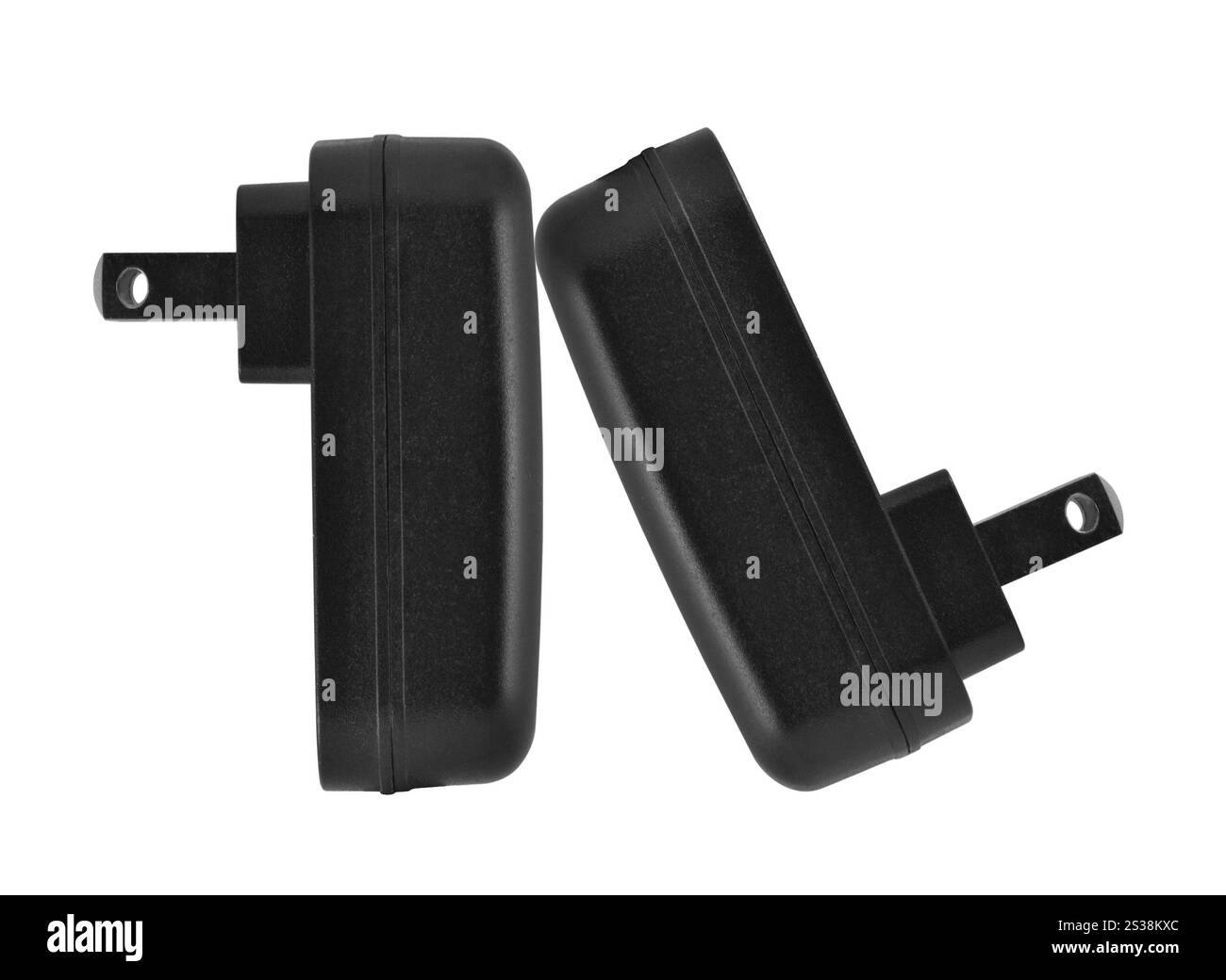 Mobiltelefon-Ladegerät isoliert auf weißem Hintergrund. Ladegerät für Mobiltelefone Stockfoto