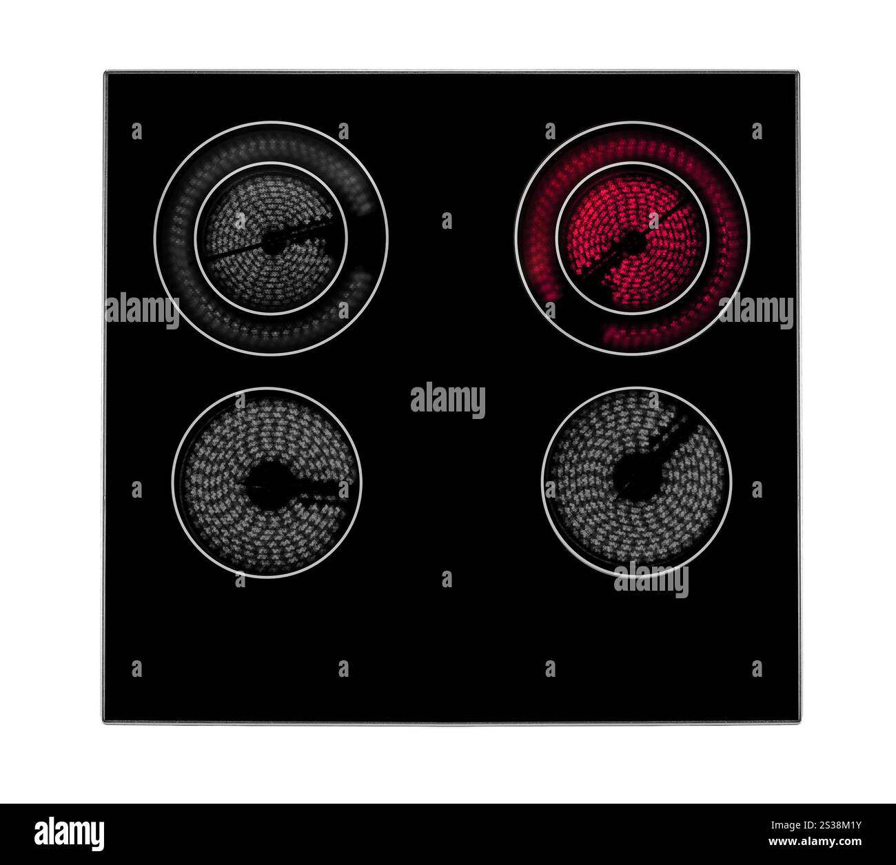 Elektroherd zum Kochen isoliert auf weißem Hintergrund. Elektroherd zum Kochen Stockfoto