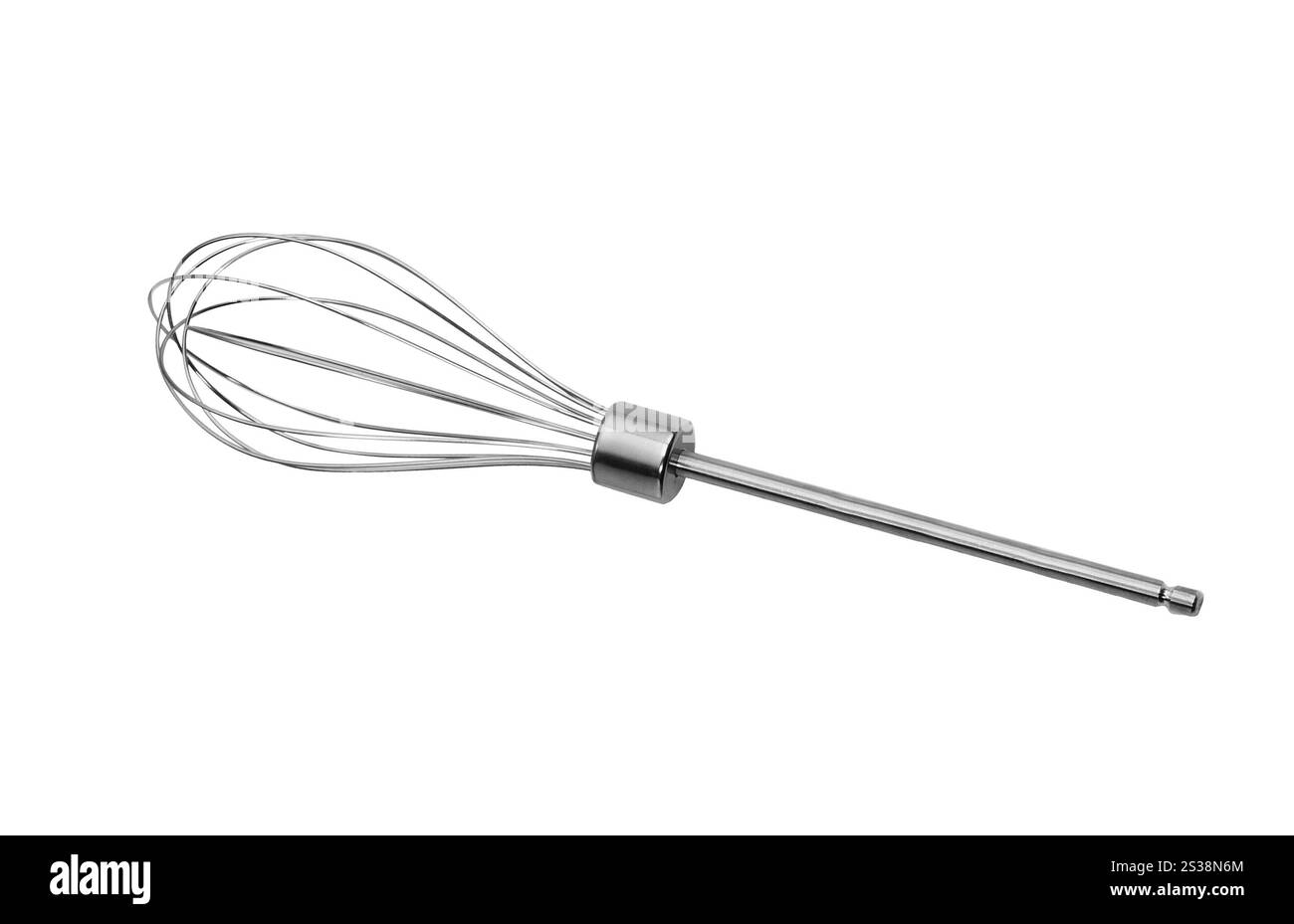 Nahaufnahme des Fleischquirls auf weißem Hintergrund. Nahaufnahme des Fleischquirls Stockfoto