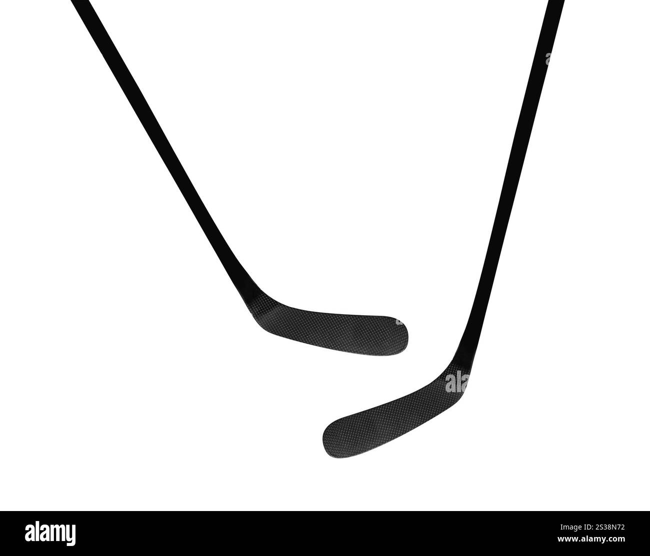 Eishockeyschläger isoliert auf weißem Hintergrund. Eishockeyschläger isoliert Stockfoto