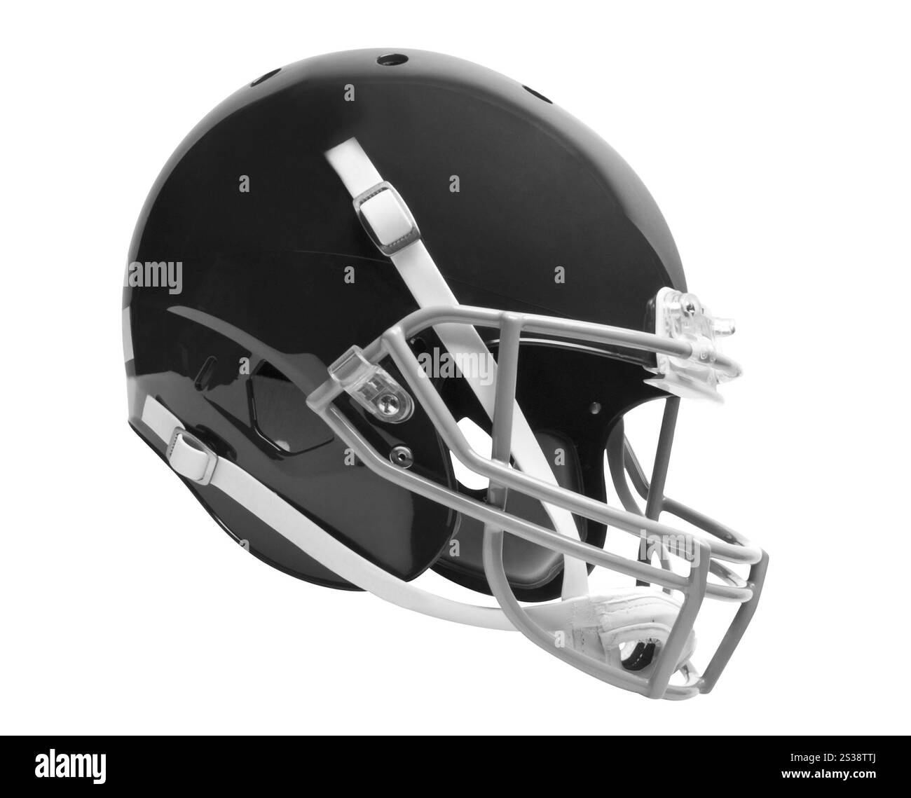 Helm isoliert auf weißem Hintergrund. Helm isoliert auf weiß Stockfoto