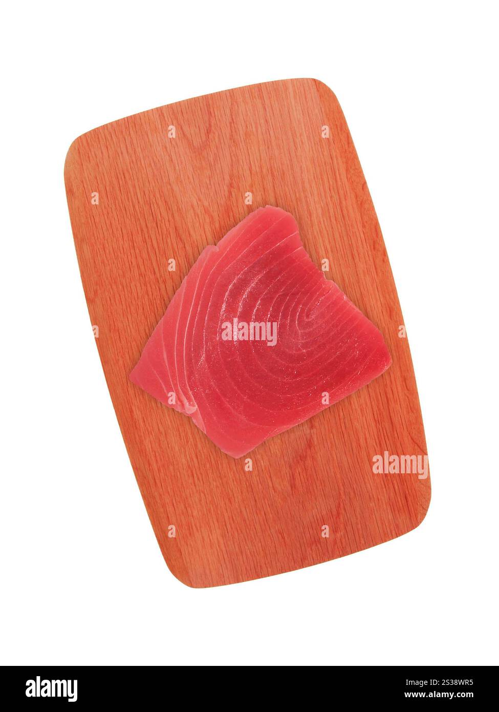 Lachsfilet isoliert auf weißem Hintergrund. Lachsfilet isoliert Stockfoto