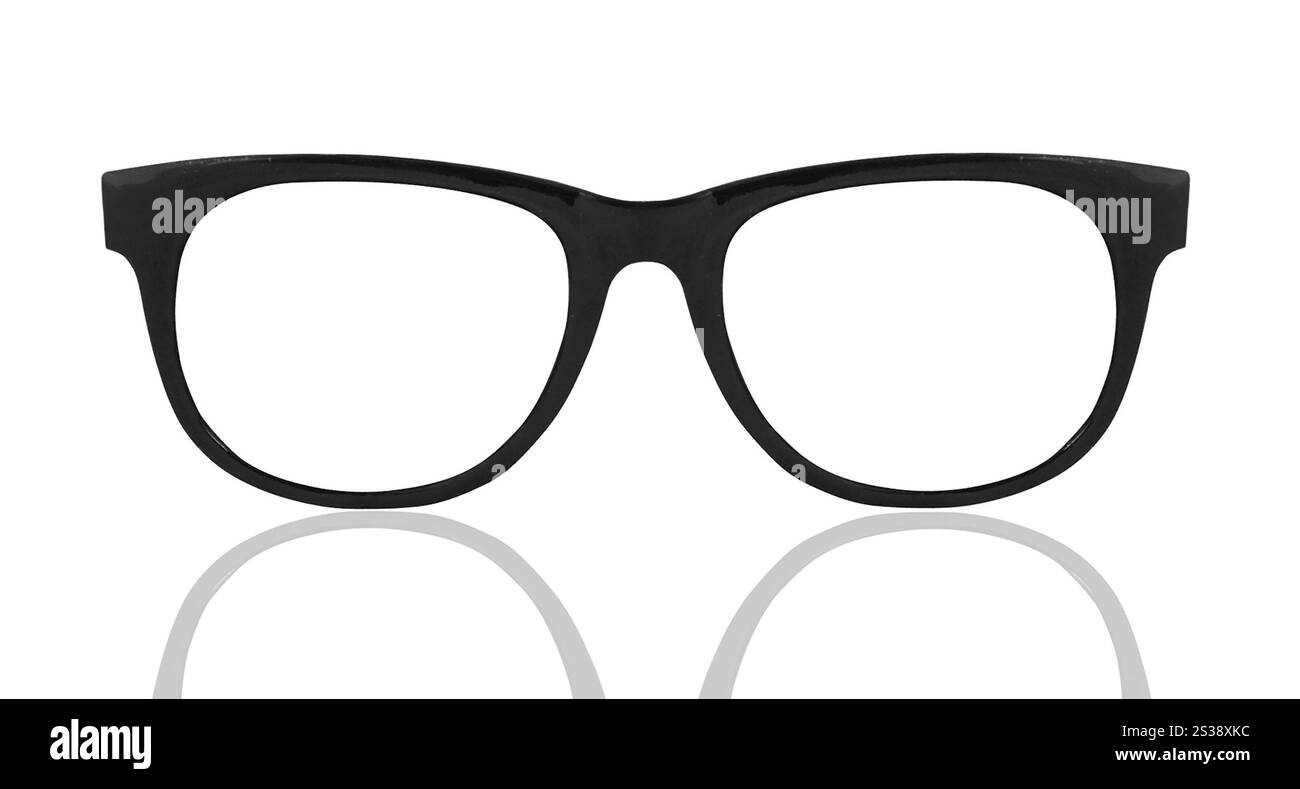 Gläser isoliert auf weißem Hintergrund. Gläser isoliert Stockfoto