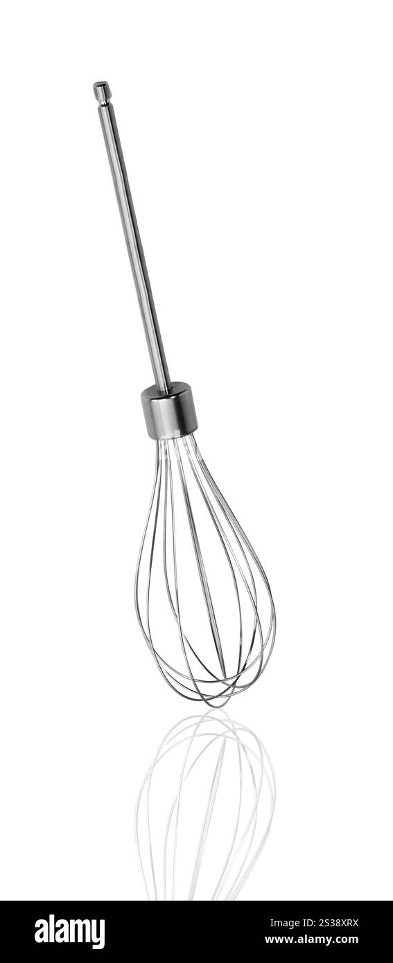 Nahaufnahme des Fleischquirls auf weißem Hintergrund Stockfoto