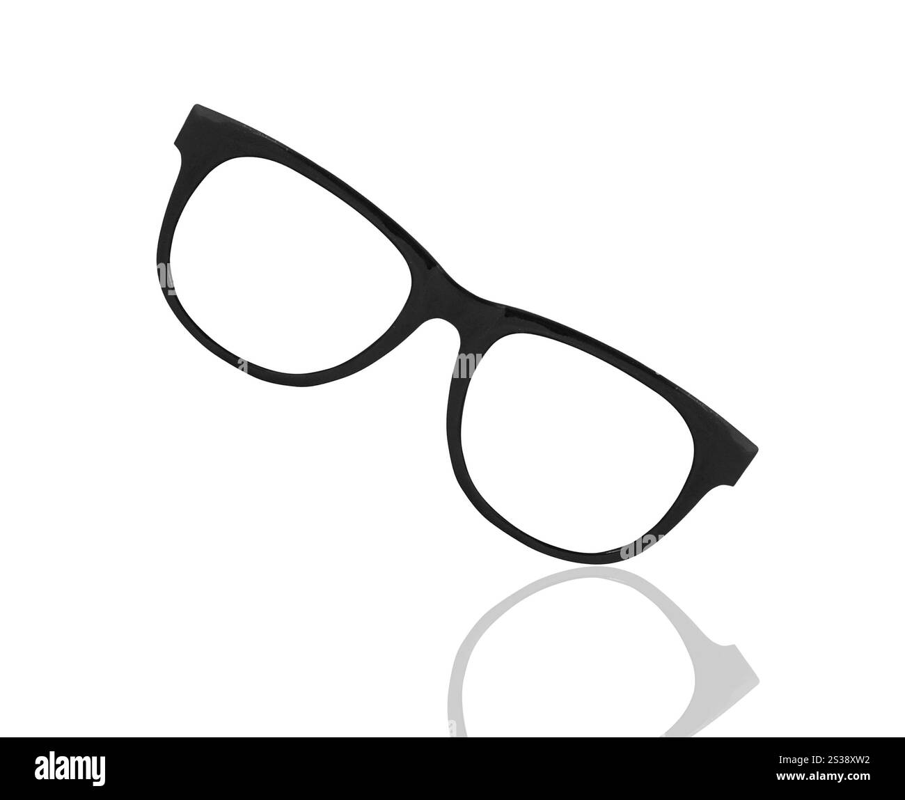 Gläser isoliert auf weißem Hintergrund. Gläser isoliert Stockfoto