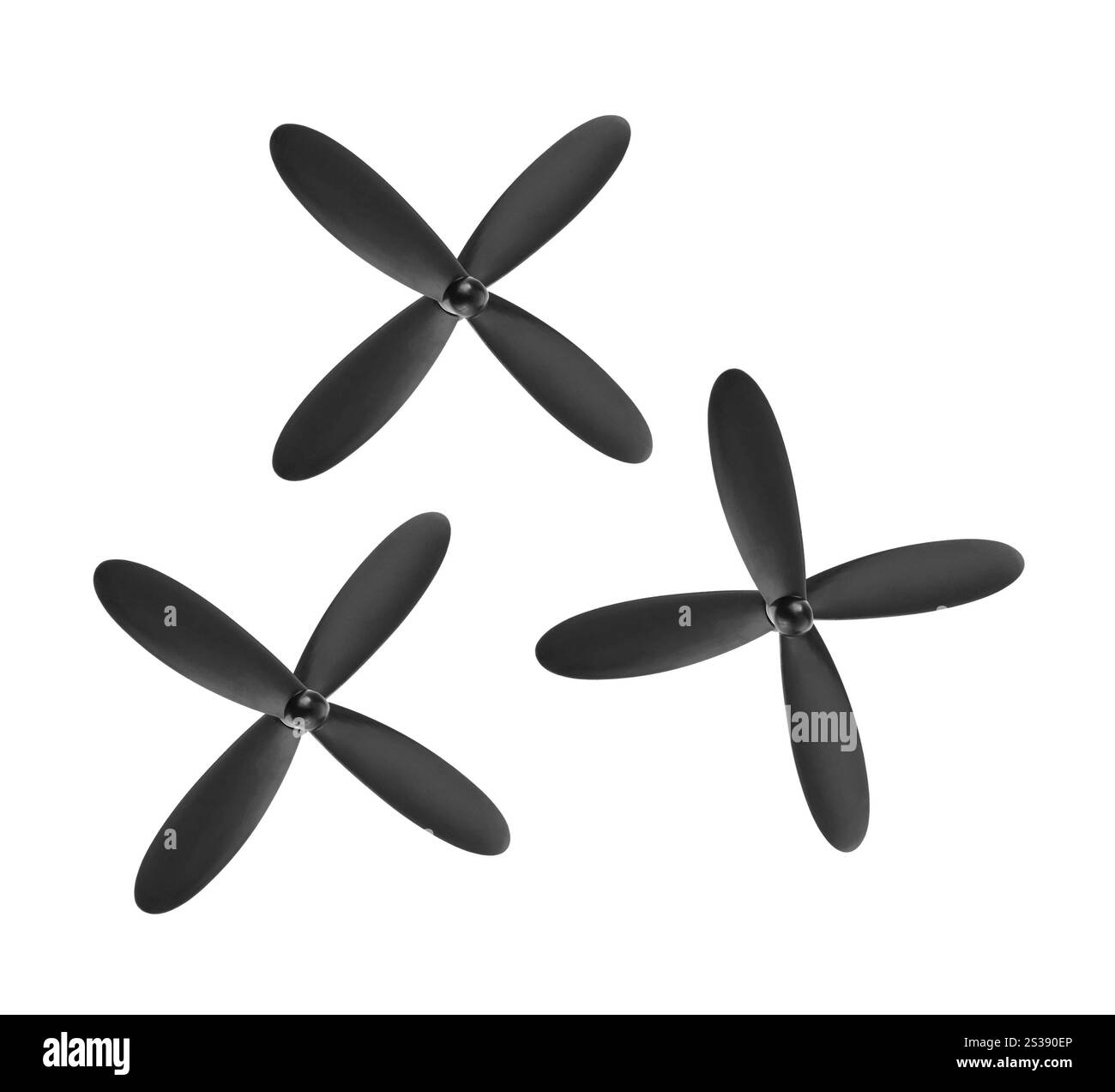 Flugzeugpropeller isoliert Stockfoto