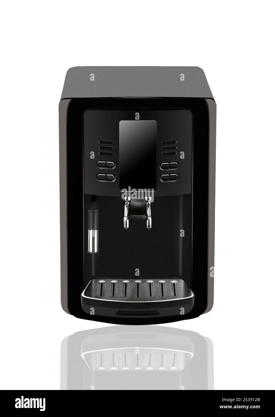 Isolierte Kaffeemaschine auf weißem Hintergrund Stockfoto Isolierte Kaffeemaschine auf weißem Hintergrund Stockfoto