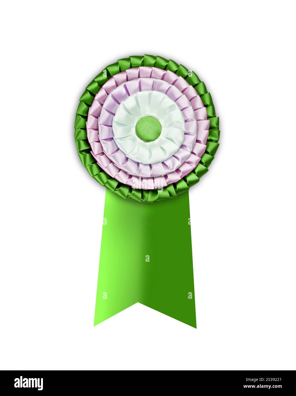 Leere Auszeichnung isoliert auf weißem Hintergrund. Leere Prämie Stockfoto
