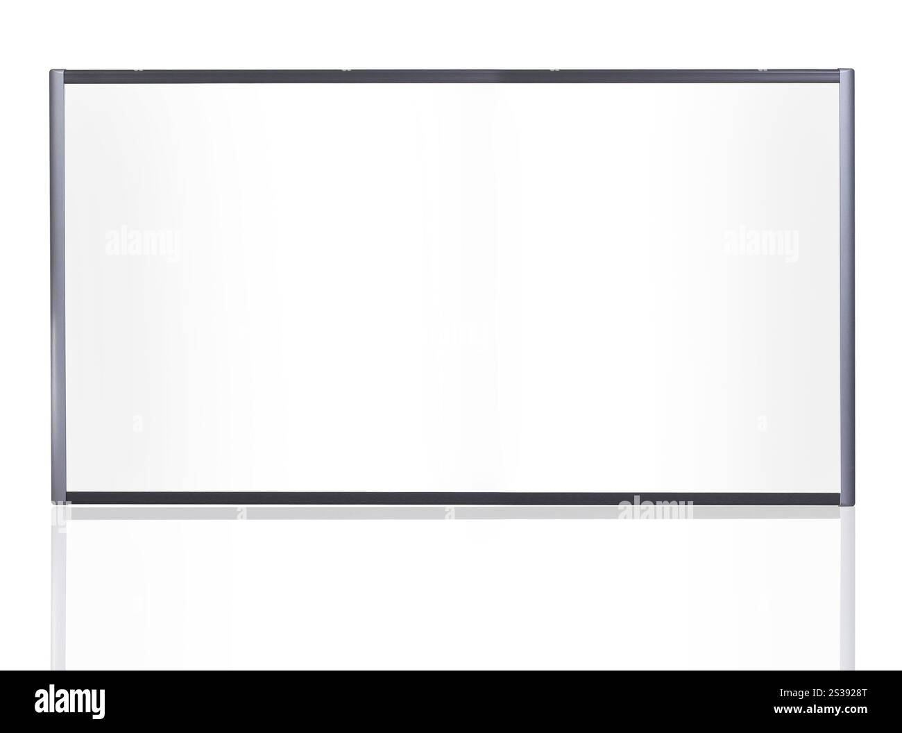 Leere Platine, isoliert auf weißem Hintergrund. Leere Platine Stockfoto