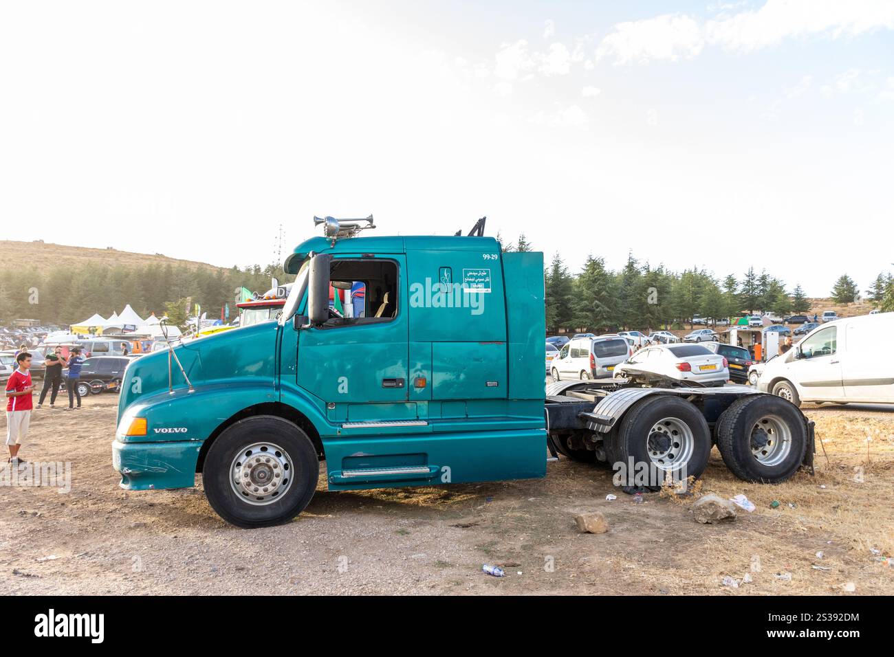 Volvo VNL in einer Truck Show in Setif City, Algerien. Stockfoto