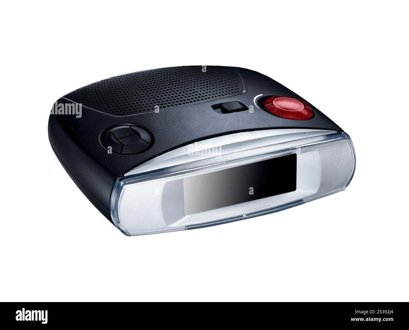 Isolierte digitale Uhr auf weißem Hintergrund. Isolierte digitale Uhr Stockfoto