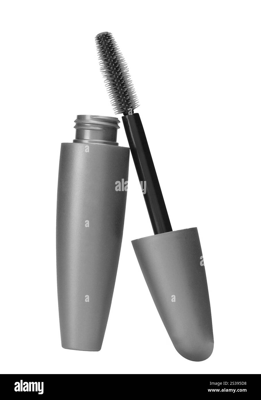 Pinsel für Make-up-Tinten isoliert auf weißem Hintergrund Stockfoto