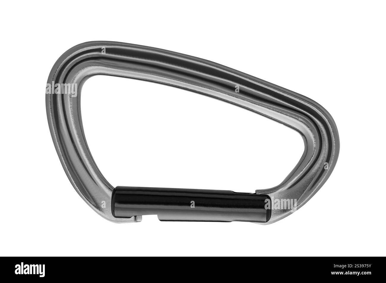 Karabiner isoliert auf weiß Stockfoto