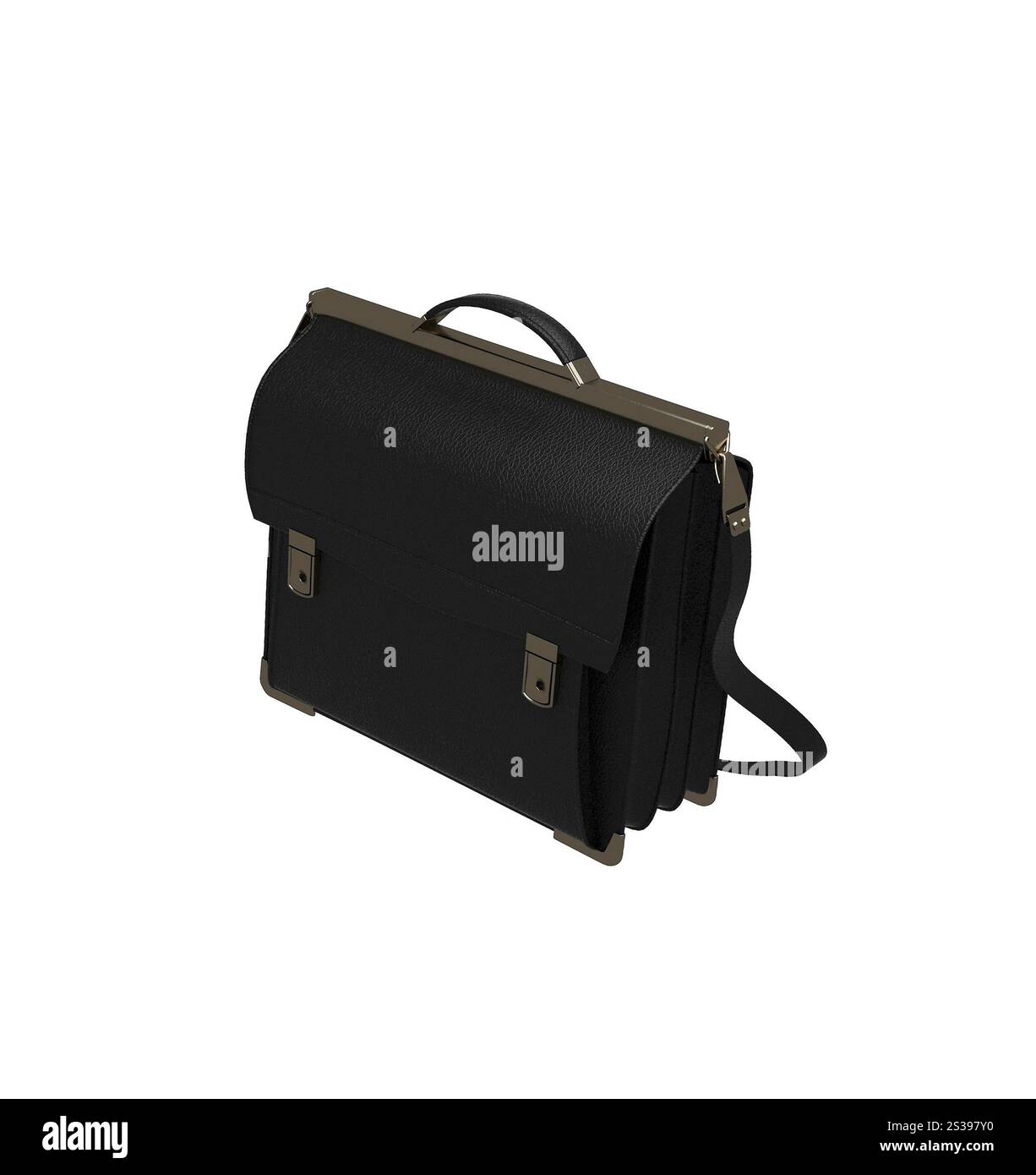 Businesstasche isoliert auf weiss Stockfoto