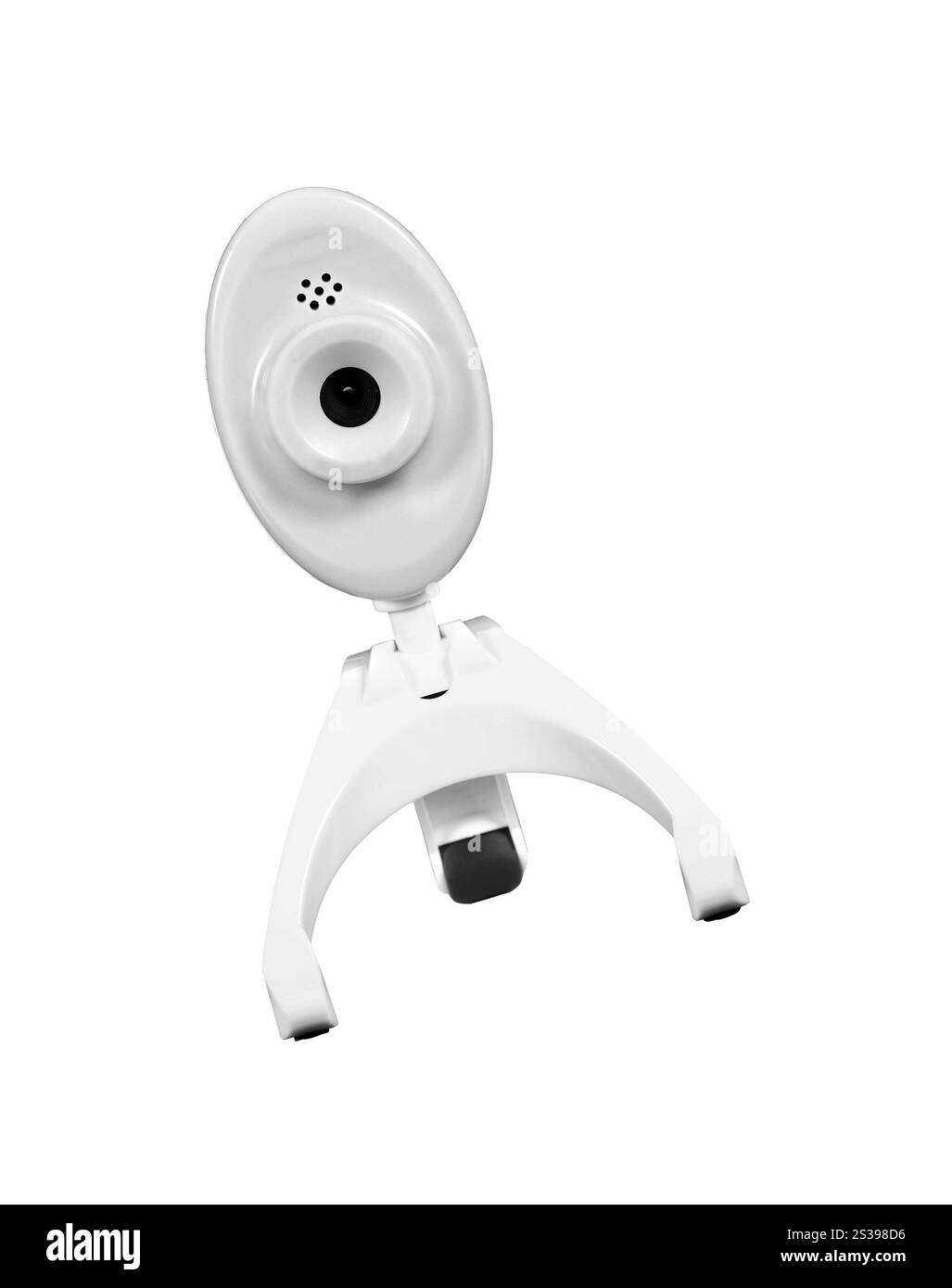 Webkamera, isoliert auf weiß, Beschneidungspfad enthalten. Webkamera Stockfoto