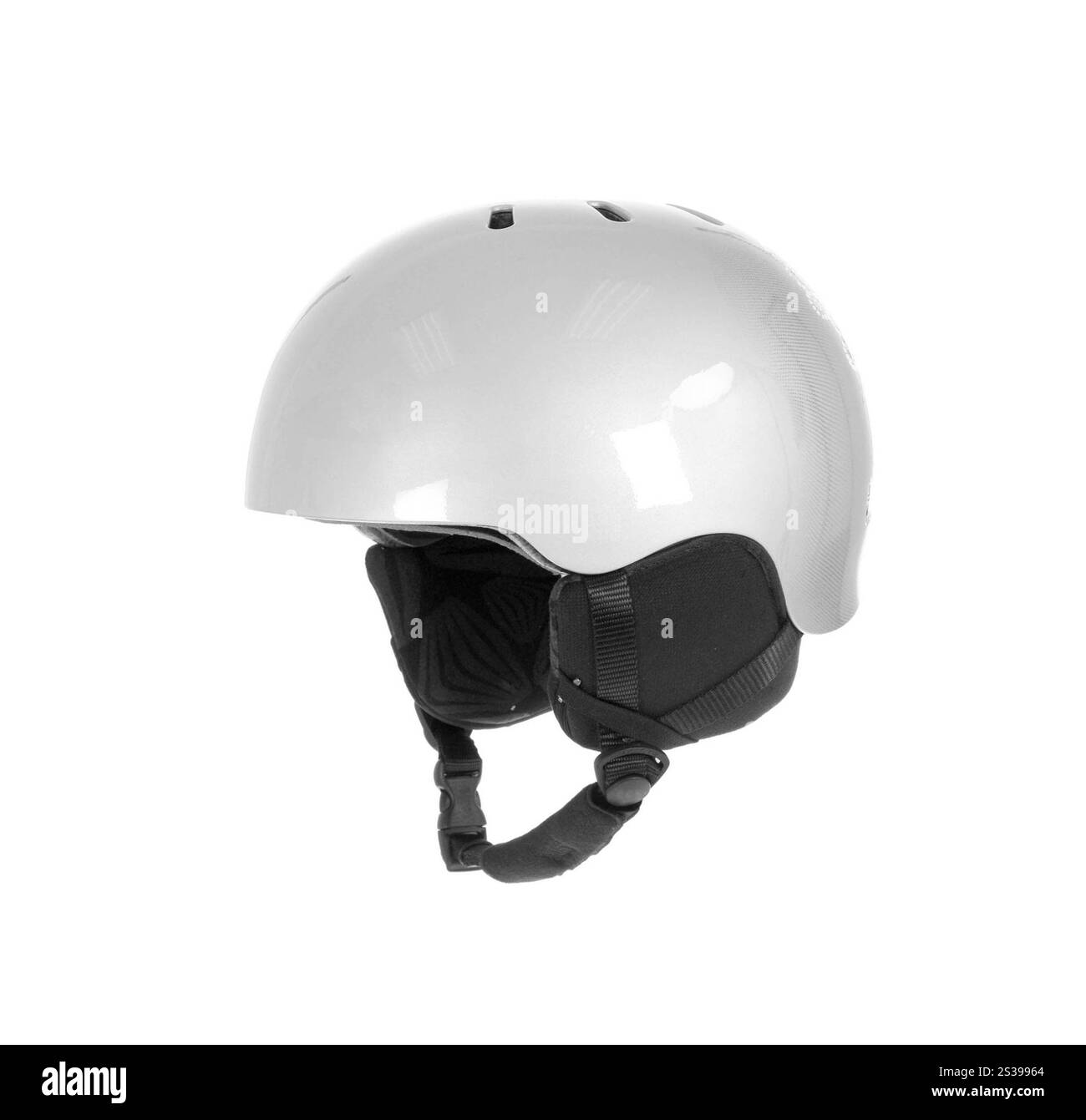Weißer Helm isoliert auf weißem Hintergrund. Weißer Helm Stockfoto