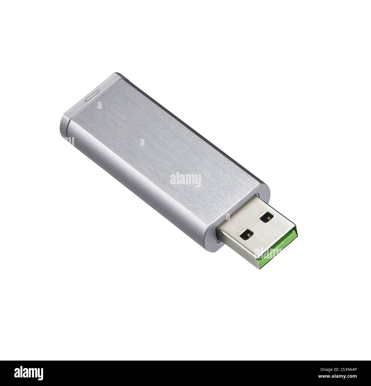 USB-Flash-Speicher isoliert auf weißem Hintergrund. USB-Flash-Speicher Stockfoto