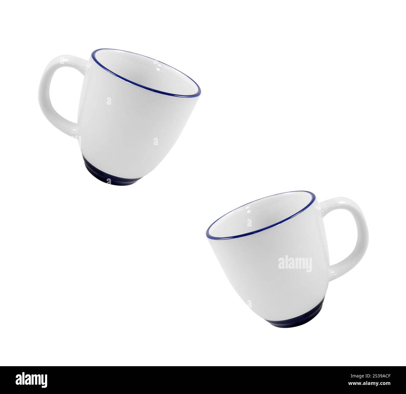 Cups Cofee isoliert auf weiß. Tassen sind isoliert Stockfoto