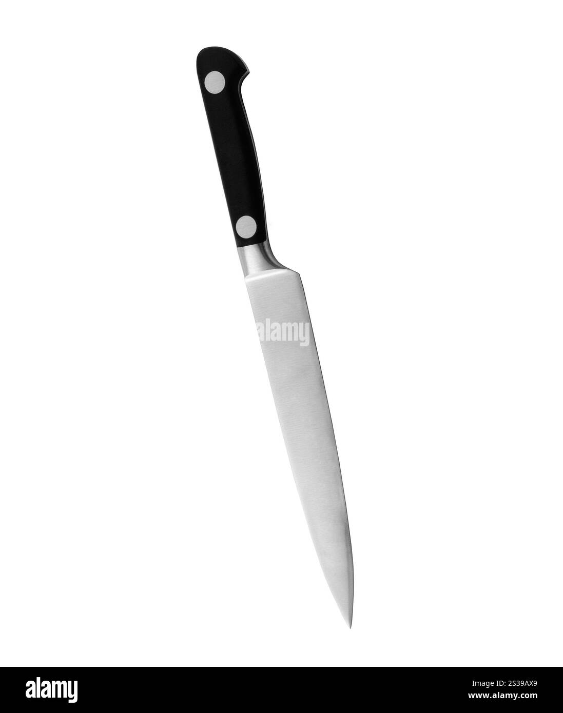 Küchenmesser isoliert auf weiß. Küchenmesser Stockfoto