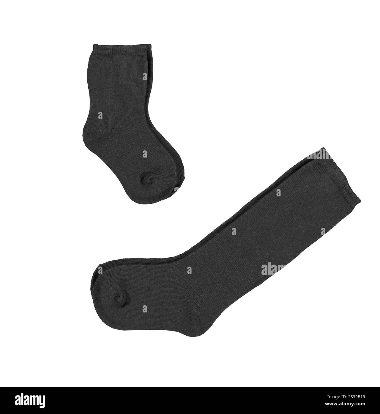 Socken isoliert auf weißem Hintergrund. Socken Stockfoto