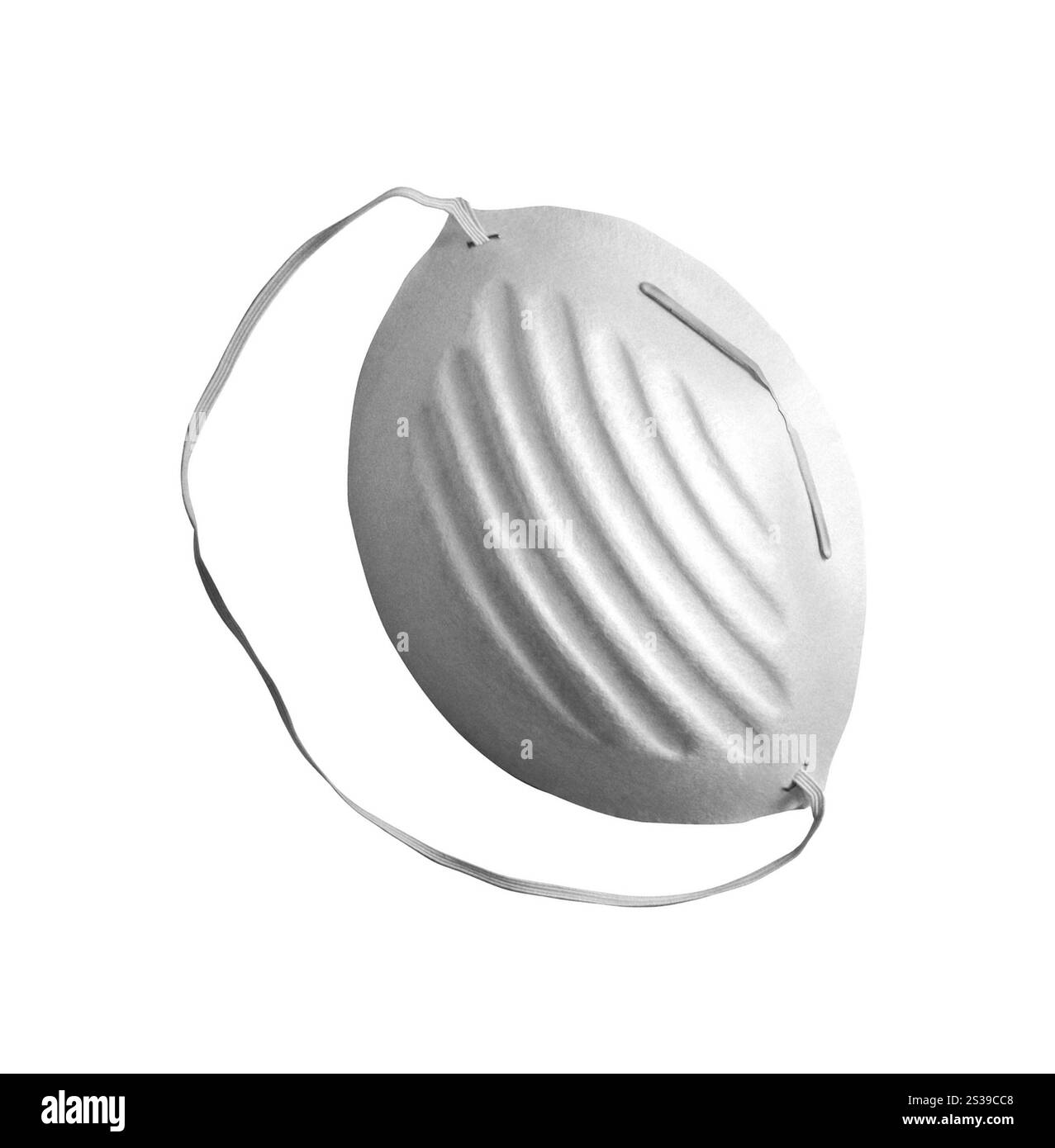 Schutzmaske isoliert auf weißem Hintergrund. Schutzmaske unter weißem Hintergrund Stockfoto