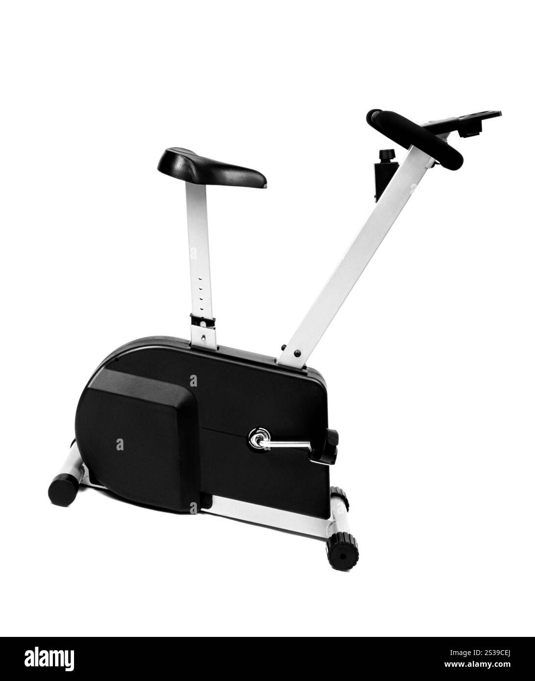 Viele Funktionen der Fahrradmaschine für Fitness oder zu Hause. Viele Funktionen der Fahrradmaschine Stockfoto