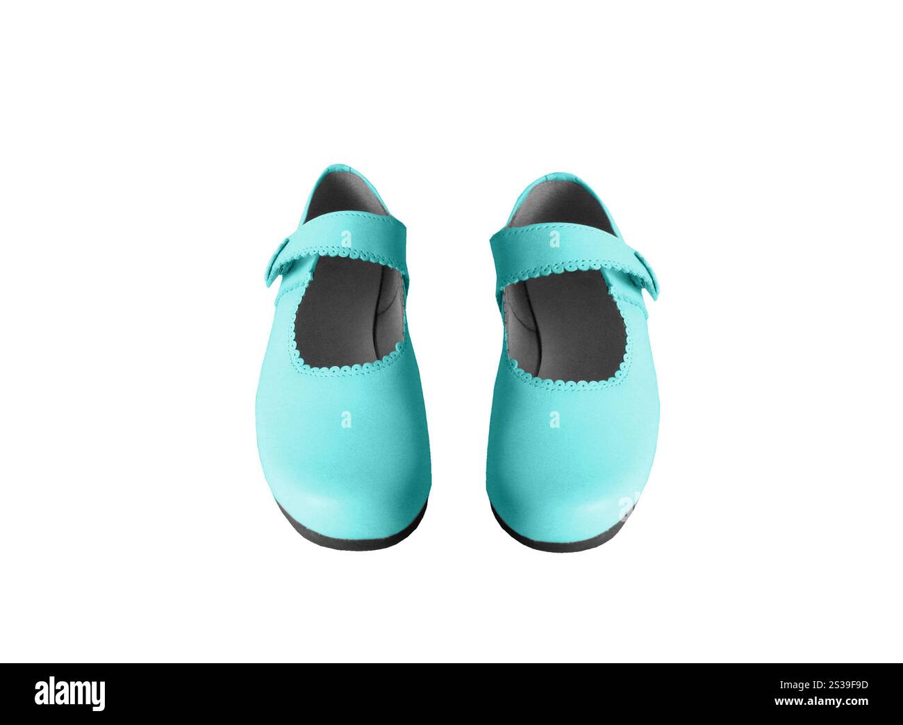 Blaue Pumps. Rote Pumps Stockfoto