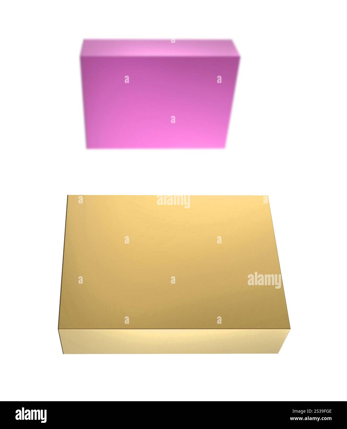 Leere Felder auf weiß. Leeres Feld auf weiß Stockfoto