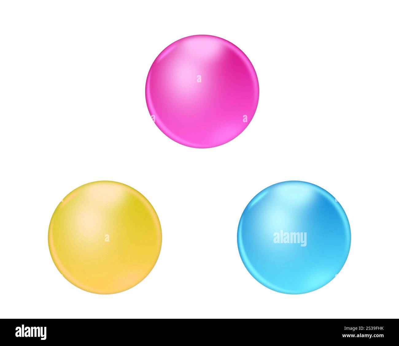 Symbole auf weißem Hintergrund isoliert. Symbole auf weißem Hintergrund Stockfoto