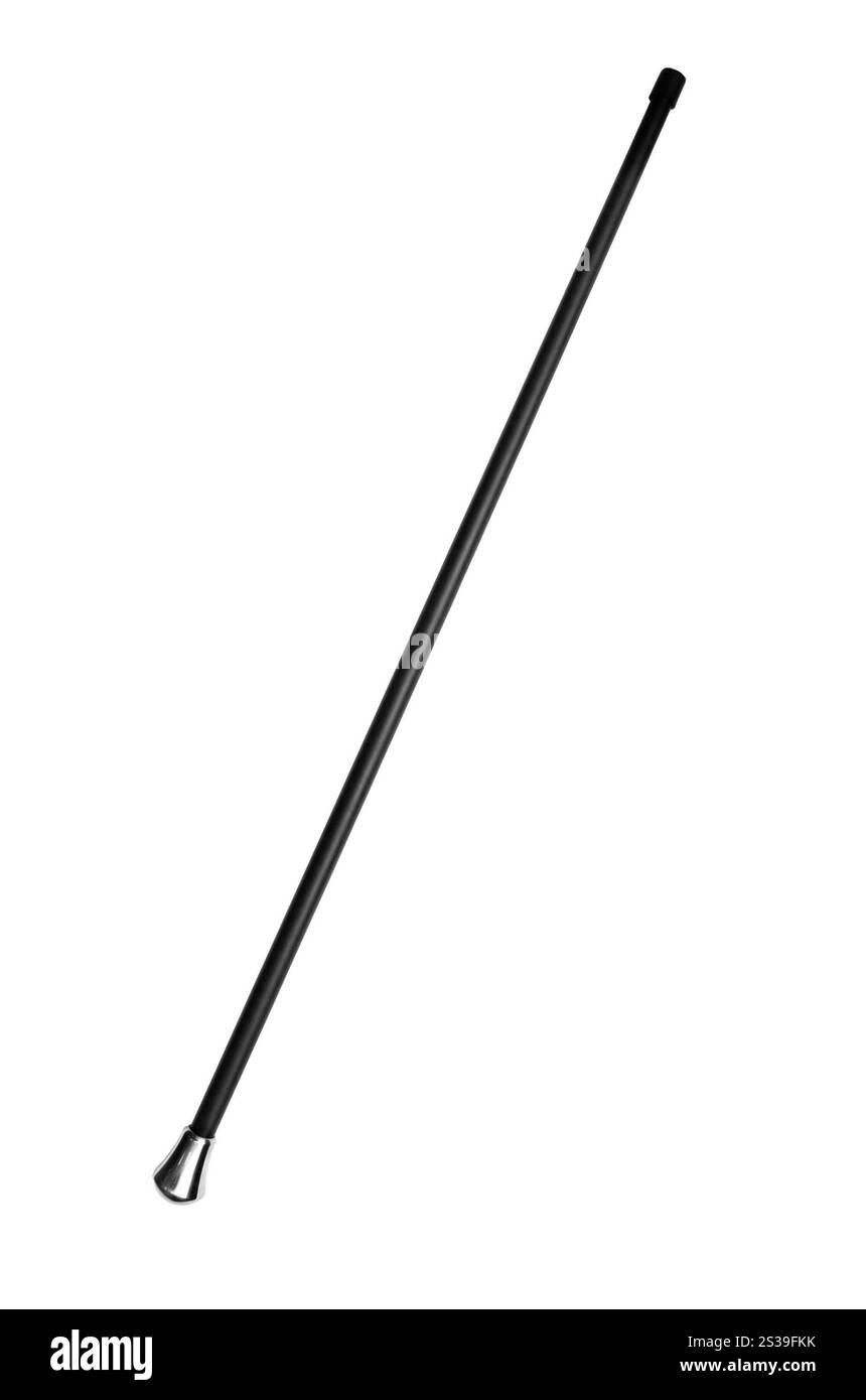 Stock für alte Person isoliert auf weißem Hintergrund. Bleib für alte Person Stockfoto