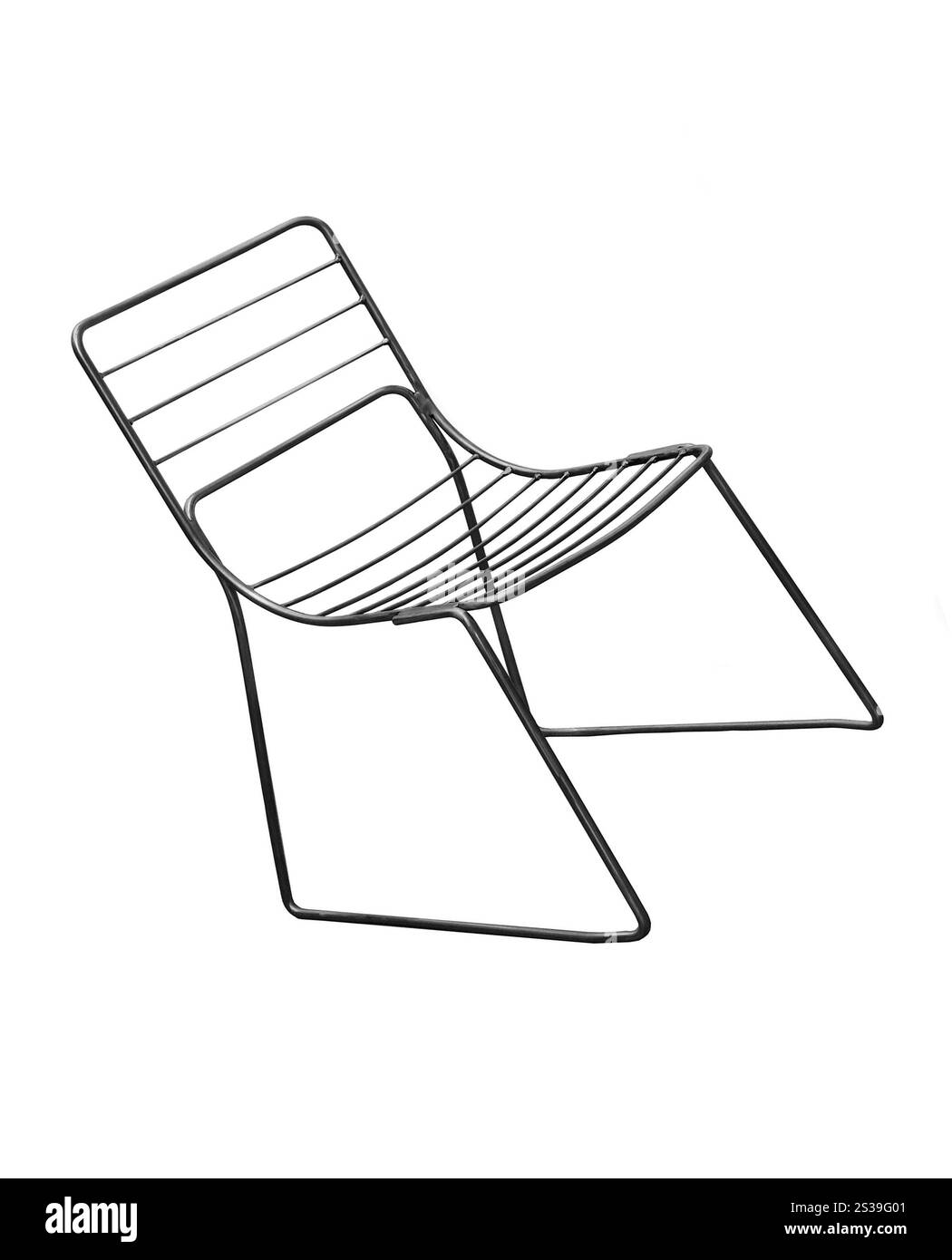 Stuhl isoliert auf weißem Hintergrund. Stuhl isoliert auf weiß Stockfoto