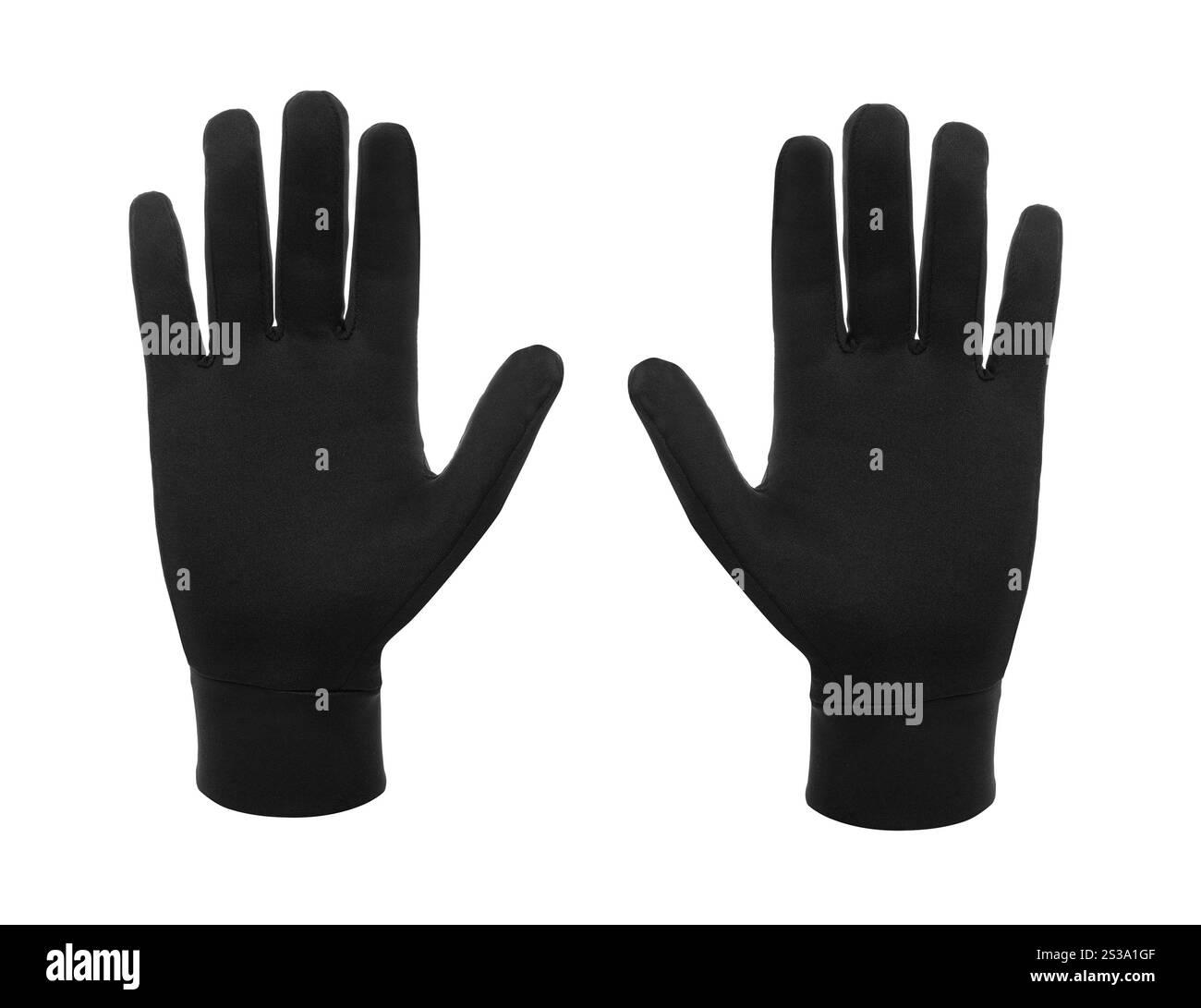 Winterhandschuhe isoliert auf weißem Hintergrund. Winterhandschuhe isoliert Stockfoto