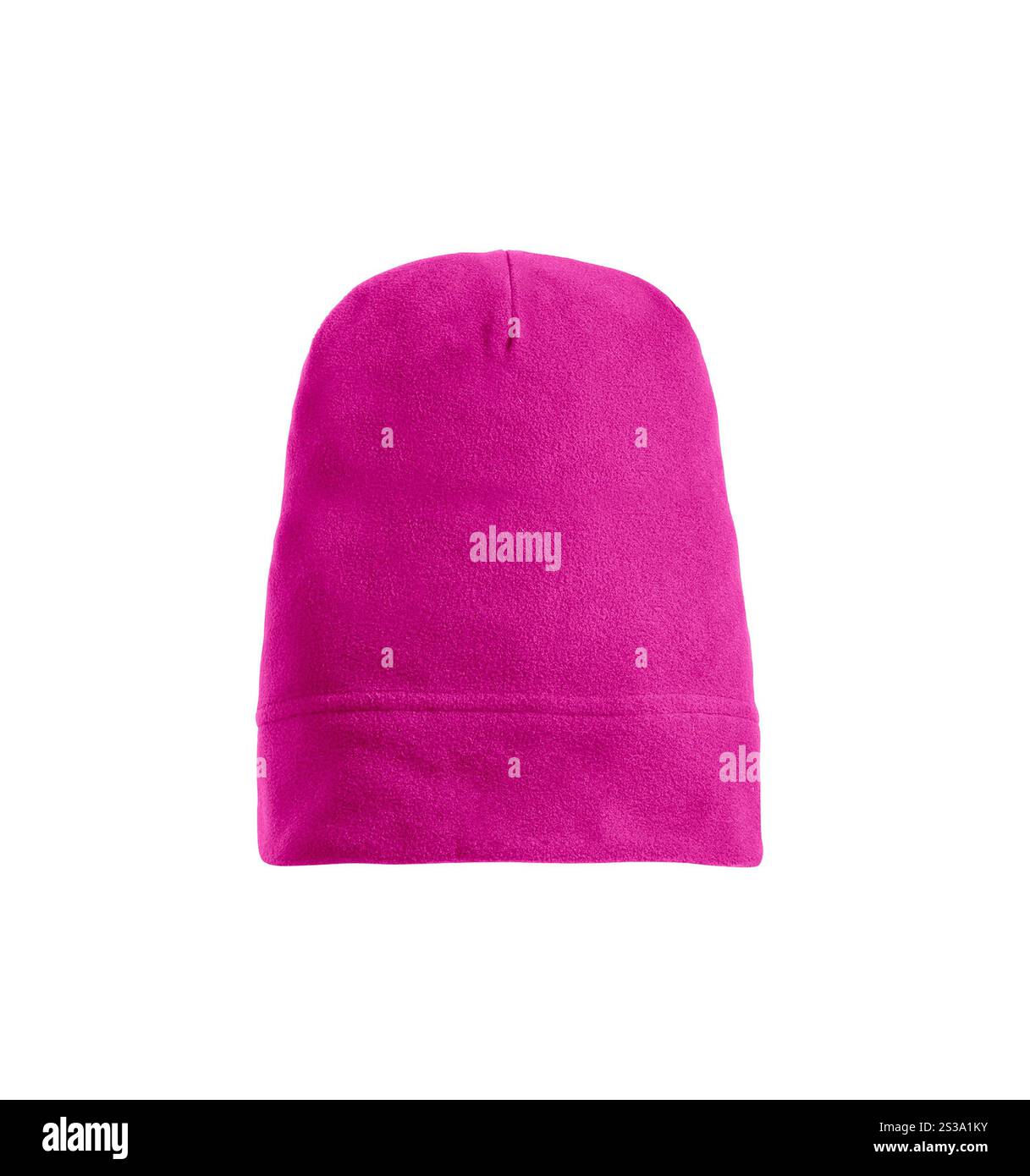 Wintermütze isoliert auf weißem Hintergrund. Wintermütze Stockfoto