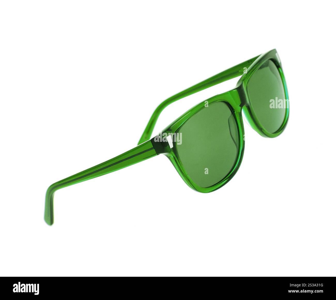 Sonnenbrille isoliert auf weißem Hintergrund. Sonnenbrille isoliert gegen einen Weißen Stockfoto