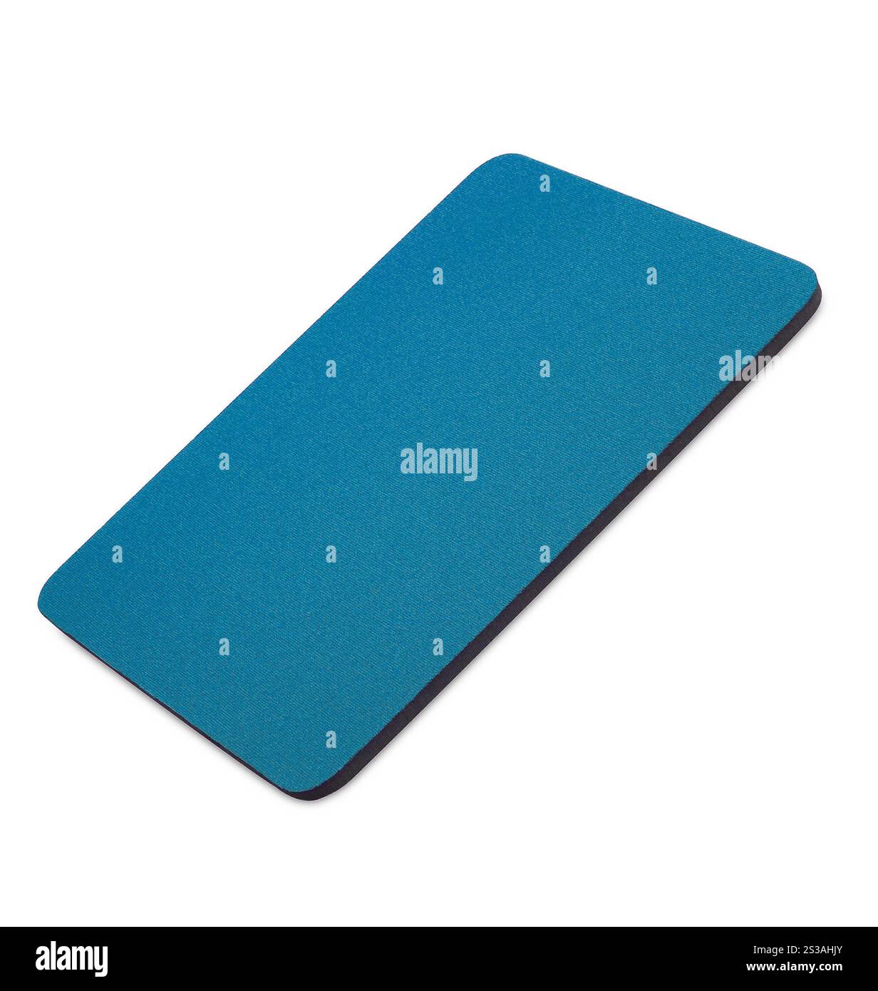 Blaues Mauspad. Grünes Mauspad Stockfoto