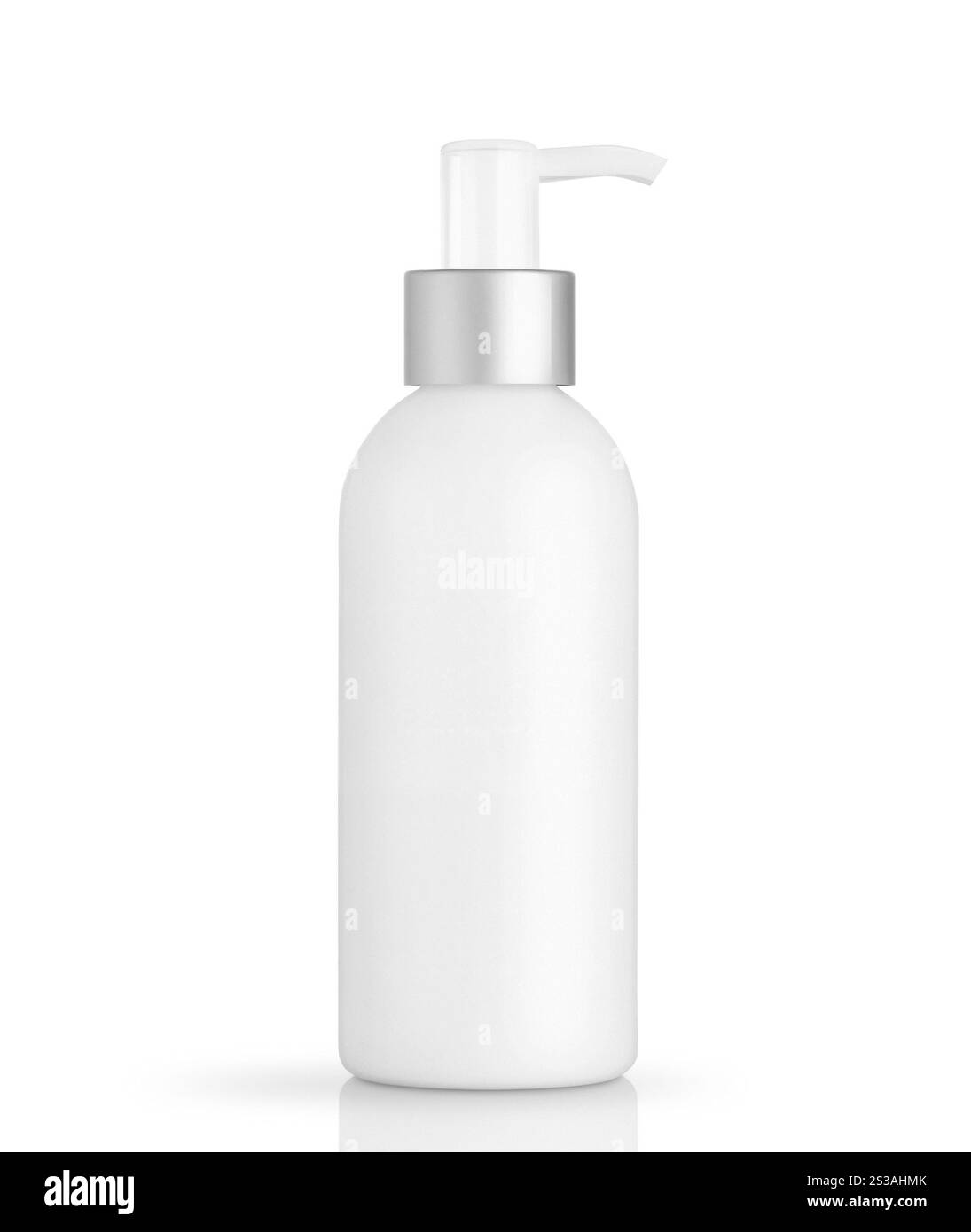 Seifenspender für Handdesinfektionsmittel auf weißem Hintergrund. Seifenspender für Handdesinfektionsmittel Stockfoto