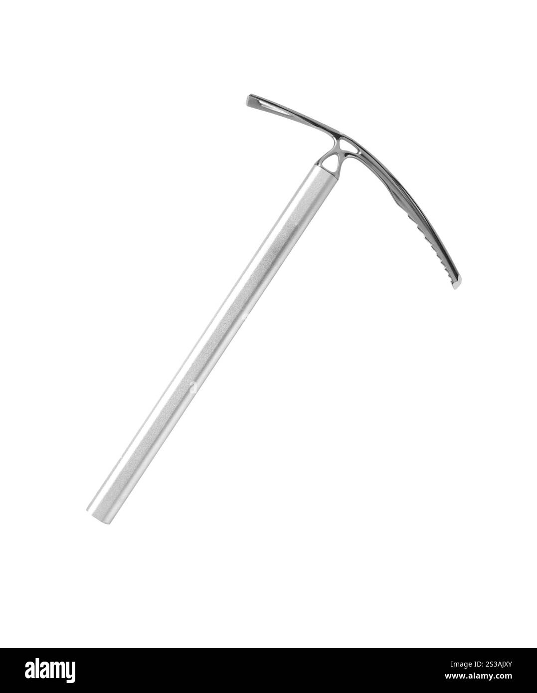 Eisaxt isoliert auf weißem Hintergrund. Eisaxt isoliert Stockfoto