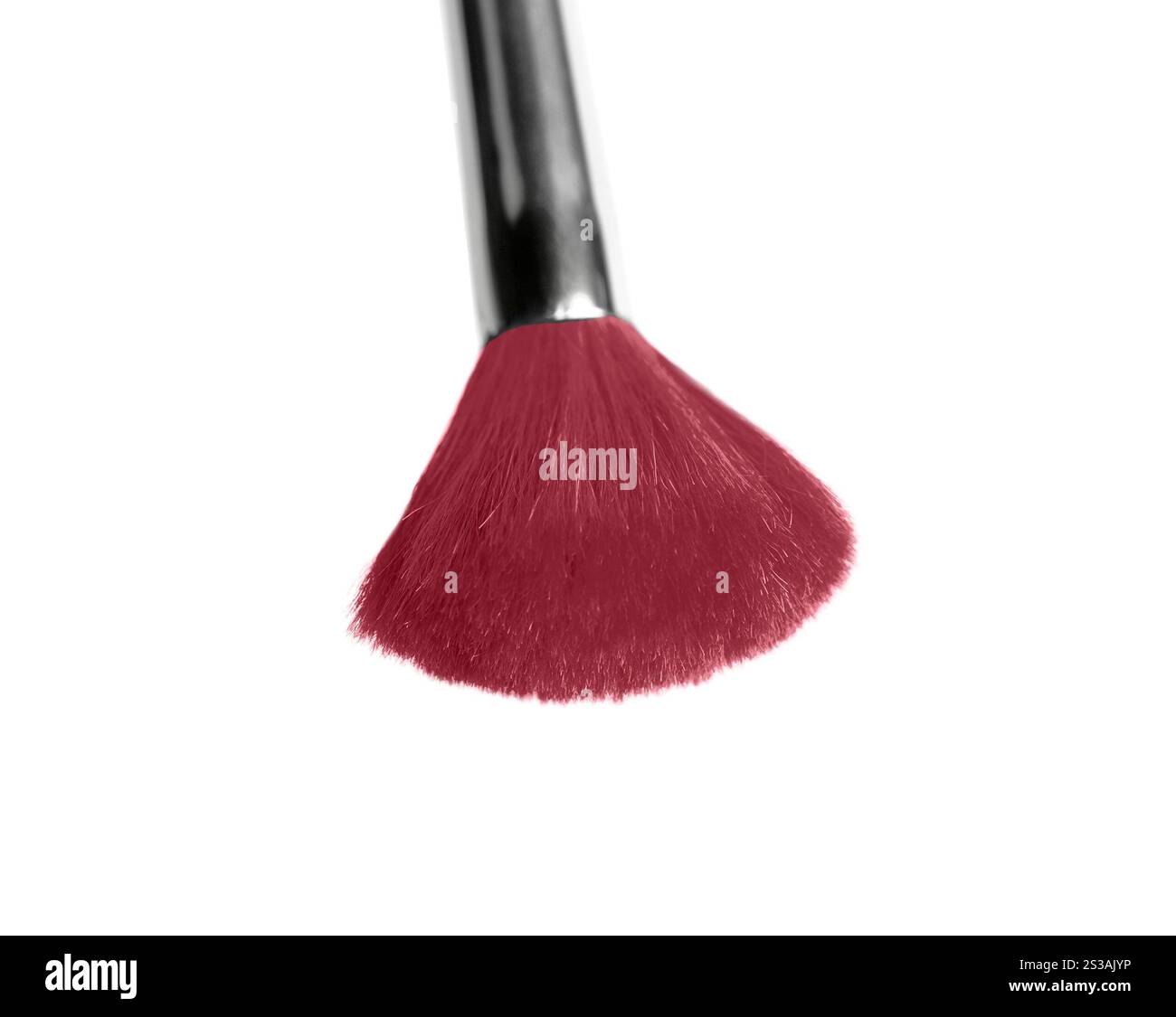 Professionelle Make-up-Bürste isoliert auf weißem Hintergrund Stockfoto