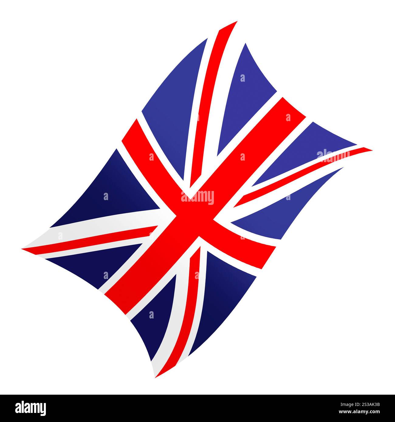 Nationalflagge der Union Jack des Vereinigten Königreichs (UK). Nationalflagge des Vereinigten Königreichs Stockfoto