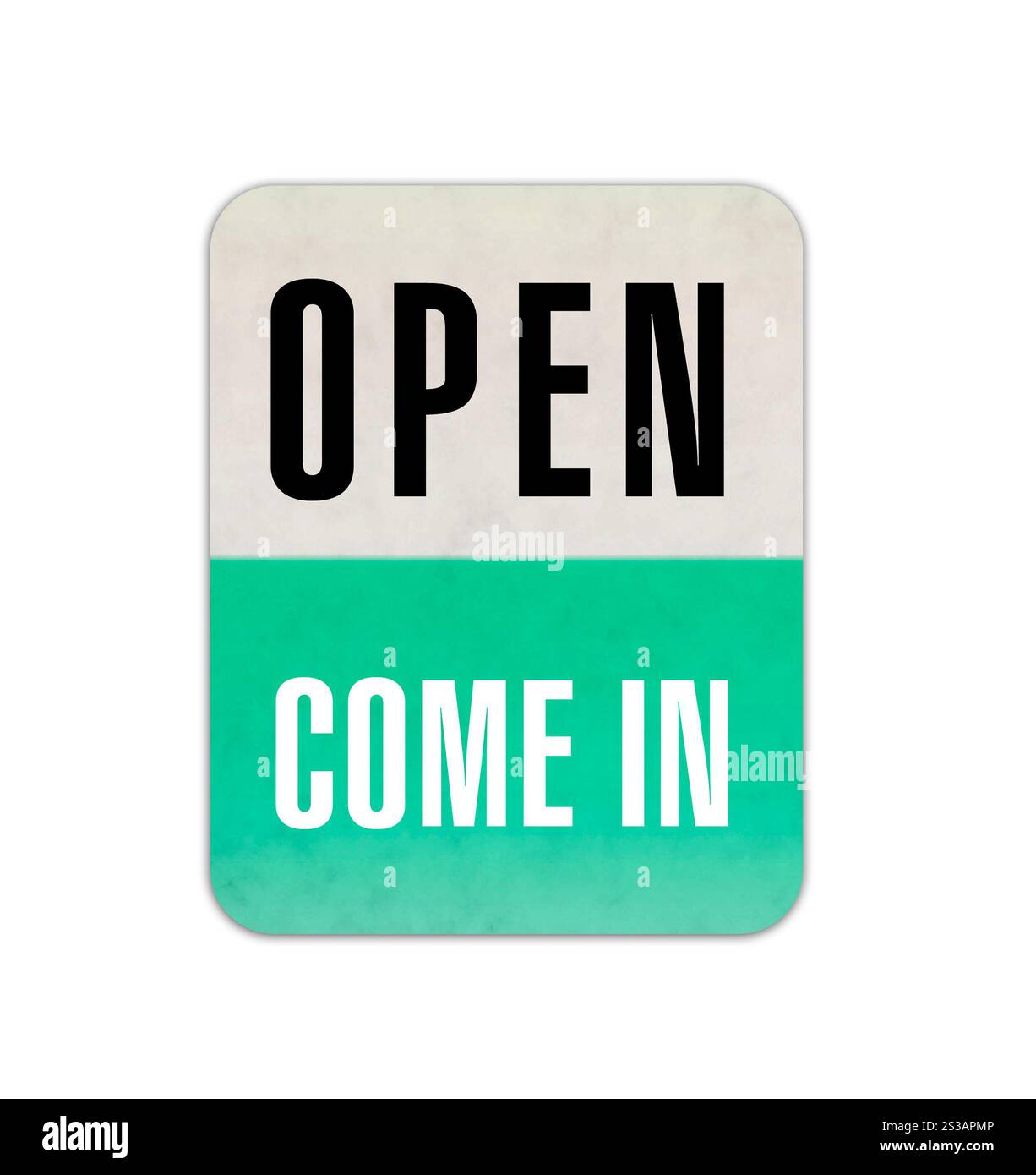 Wir sind offen Stockfoto