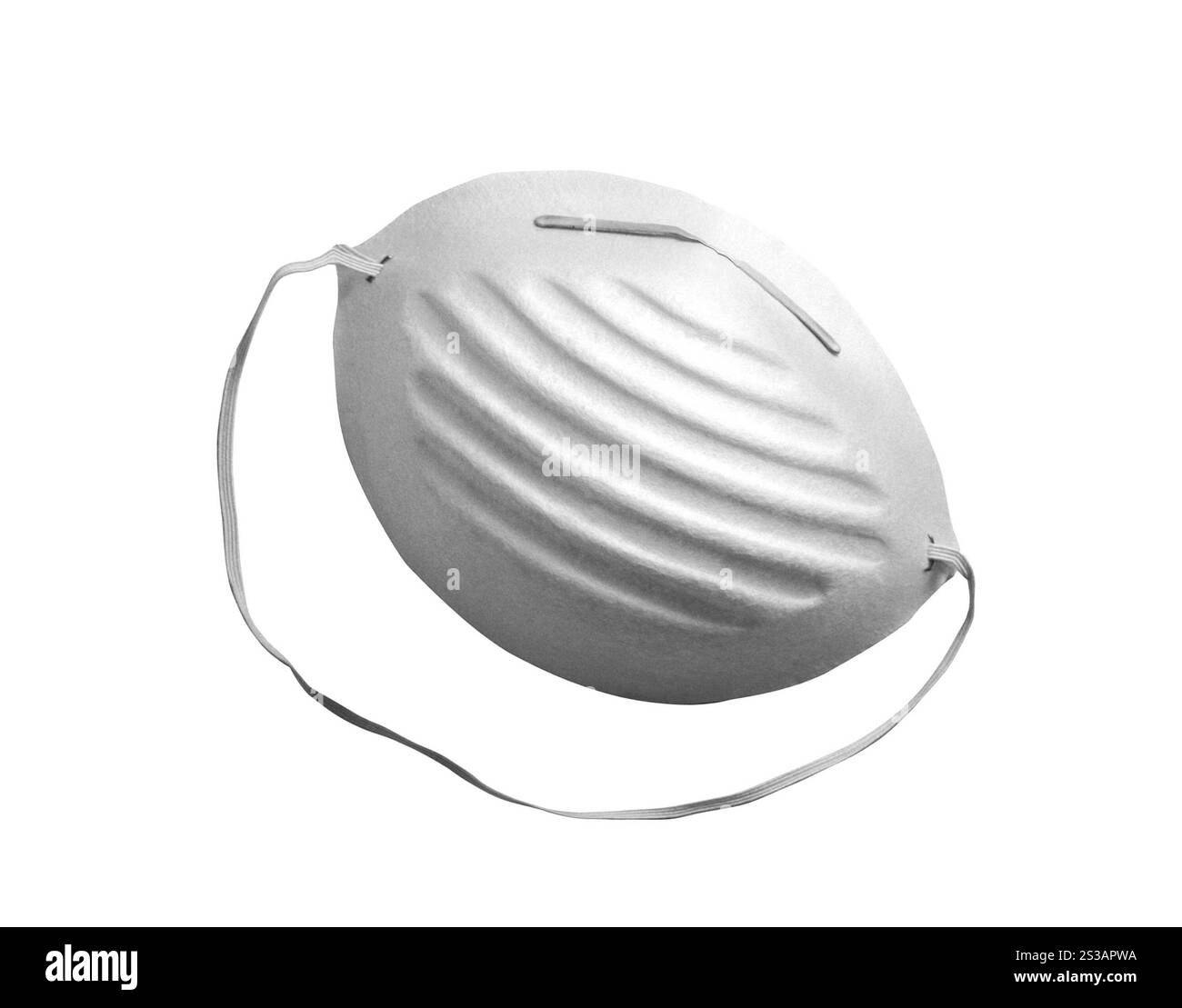 Schutzmaske isoliert auf weißem Hintergrund. Schutzmaske unter weißem Hintergrund Stockfoto