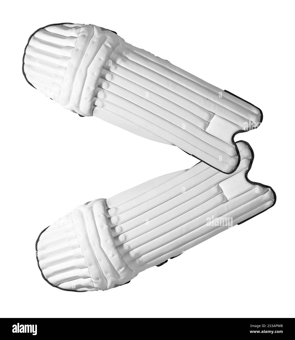 Professionelles Schutzhockey isoliert auf weißem Hintergrund. Professionelles Schutzhockey Stockfoto