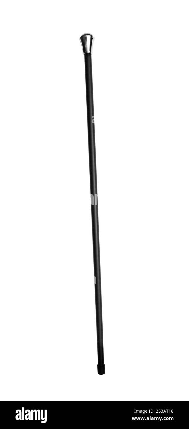 Stock für alte Person isoliert auf weißem Hintergrund. Bleib für alte Person Stockfoto