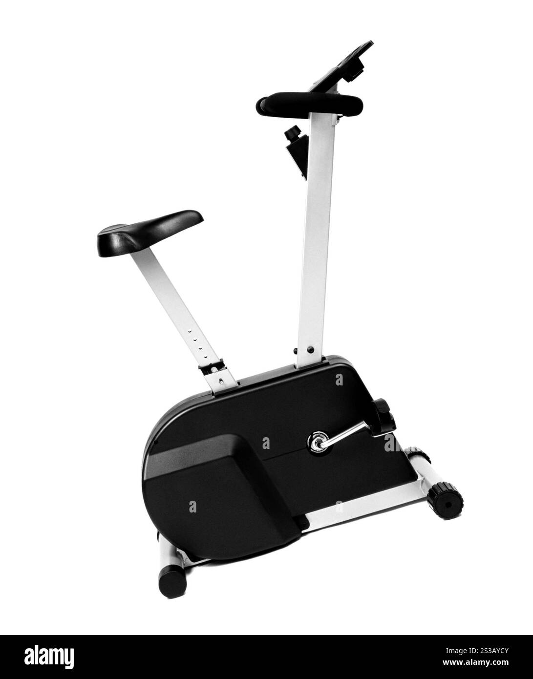 Viele Funktionen der Fahrradmaschine für Fitness oder zu Hause. Viele Funktionen der Fahrradmaschine Stockfoto