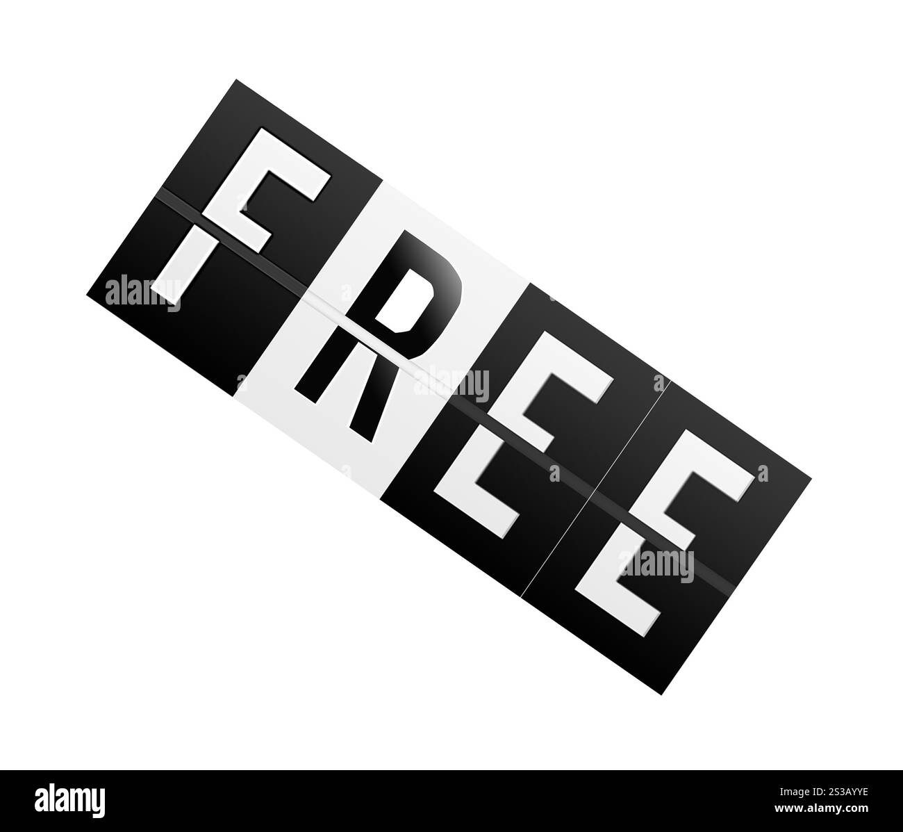 Colourufl 3D gerendertes freies Konzept Ilustration. Ohne Unterschrift Stockfoto