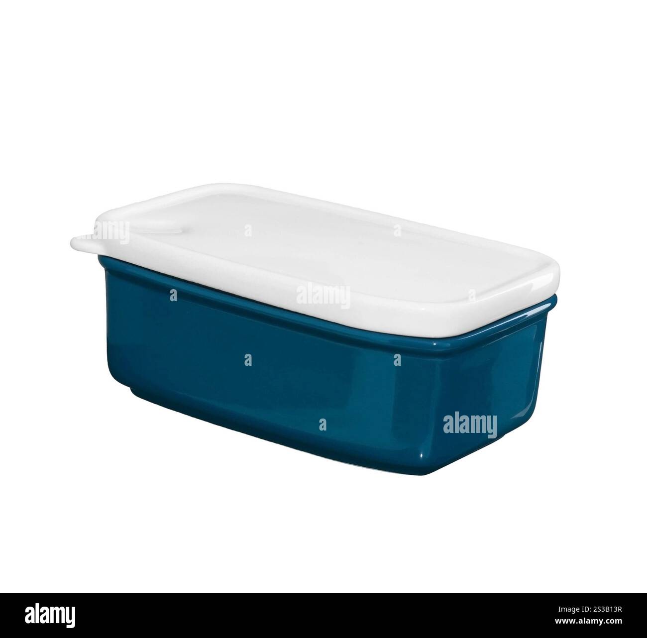 Leere Kunststoffverpackung, geeignet isoliert auf weißem Hintergrund. Leere Kunststoffverpackung für Ihr Design Stockfoto