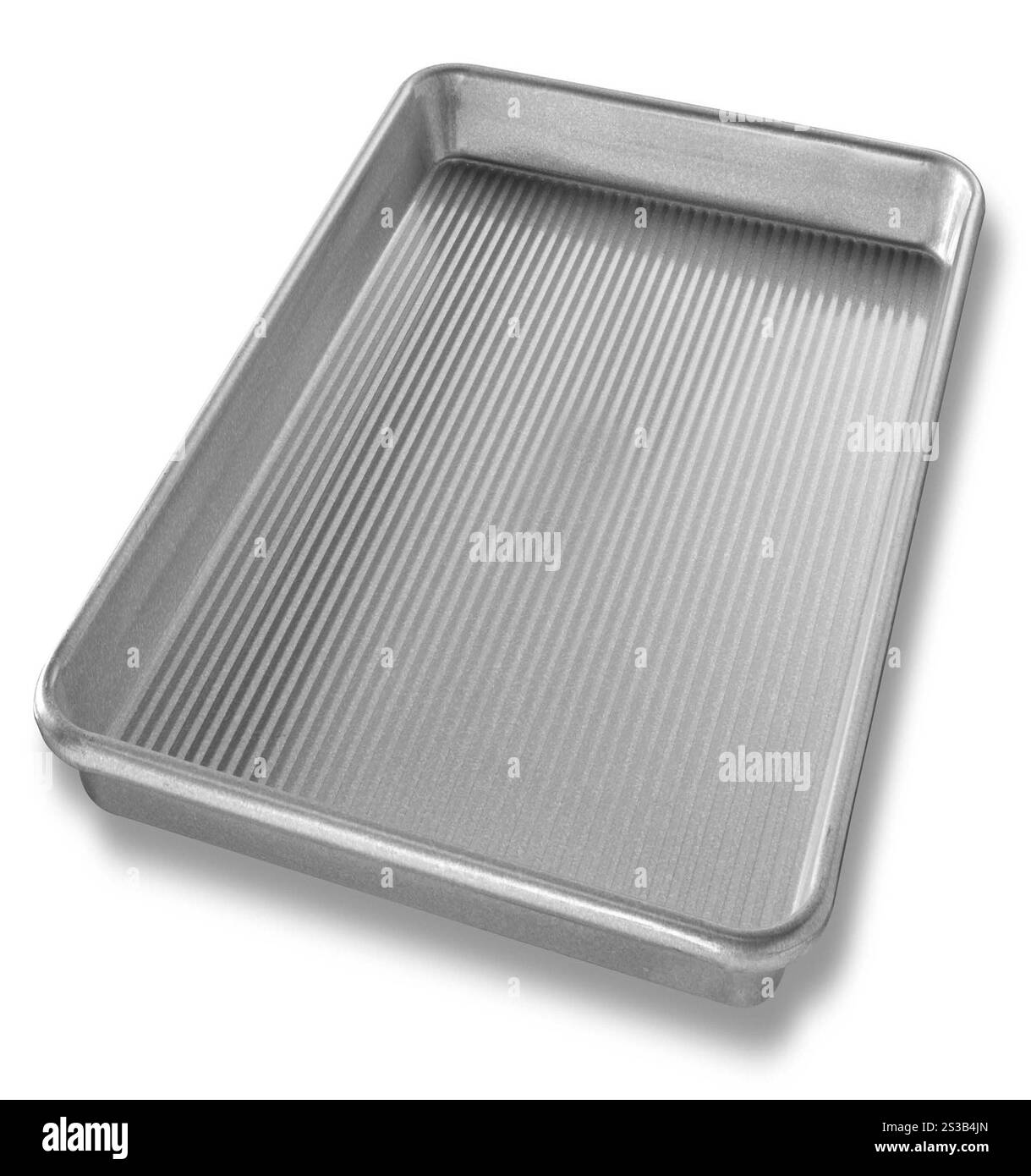 Nahaufnahme einer leeren Schale, isoliert auf weißem Hintergrund. Nahaufnahme eines leeren Fachs Stockfoto