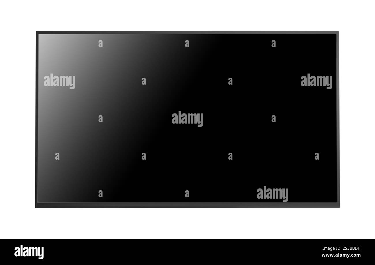 Flachbildschirm isoliert Stockfoto