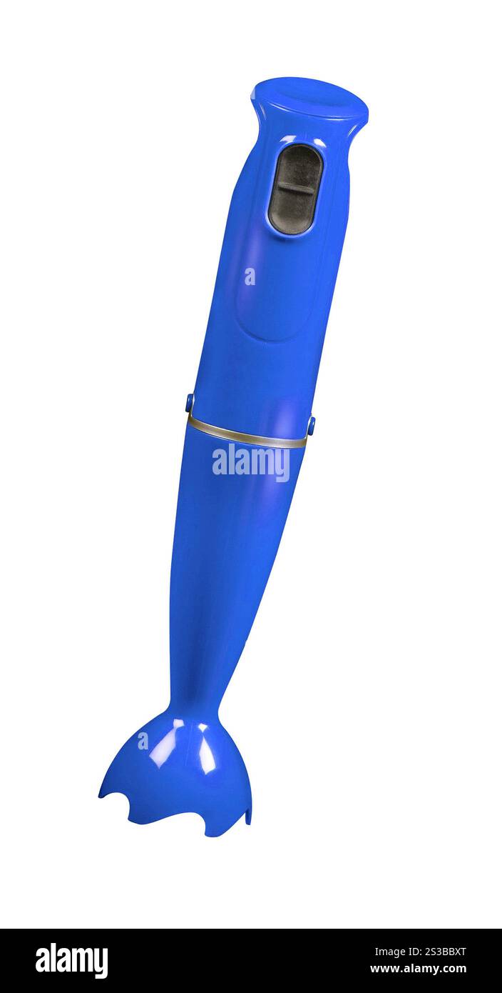 Stabmixer isoliert auf weißem Hintergrund. Stabmixer isoliert Stockfoto